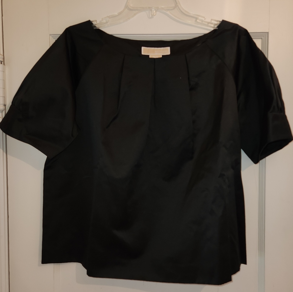 Michael Kors satin black blouse
